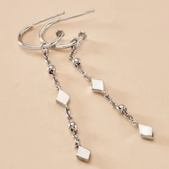 Histoire d'Or Créoles Fancy Argent Blanc Discount