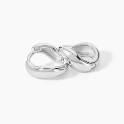 Histoire d'Or Créoles Frida Argent Blanc