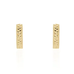 Histoire d'Or Créoles Gaia Plaqué Or Jaune Sale