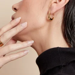 Histoire d'Or Créoles Gold Aura Acier Jaune Best