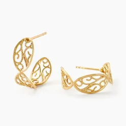 Histoire d'Or Créoles Golden Acanty Or Jaune Clearance