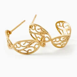 Histoire d'Or Créoles Golden Acanty Or Jaune Clearance