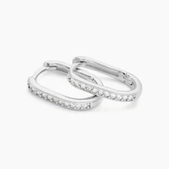 Histoire d'Or Créoles Haniya Argent Blanc Oxyde De Zirconium Best