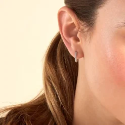 Histoire d'Or Créoles Haniya Argent Blanc Oxyde De Zirconium Best