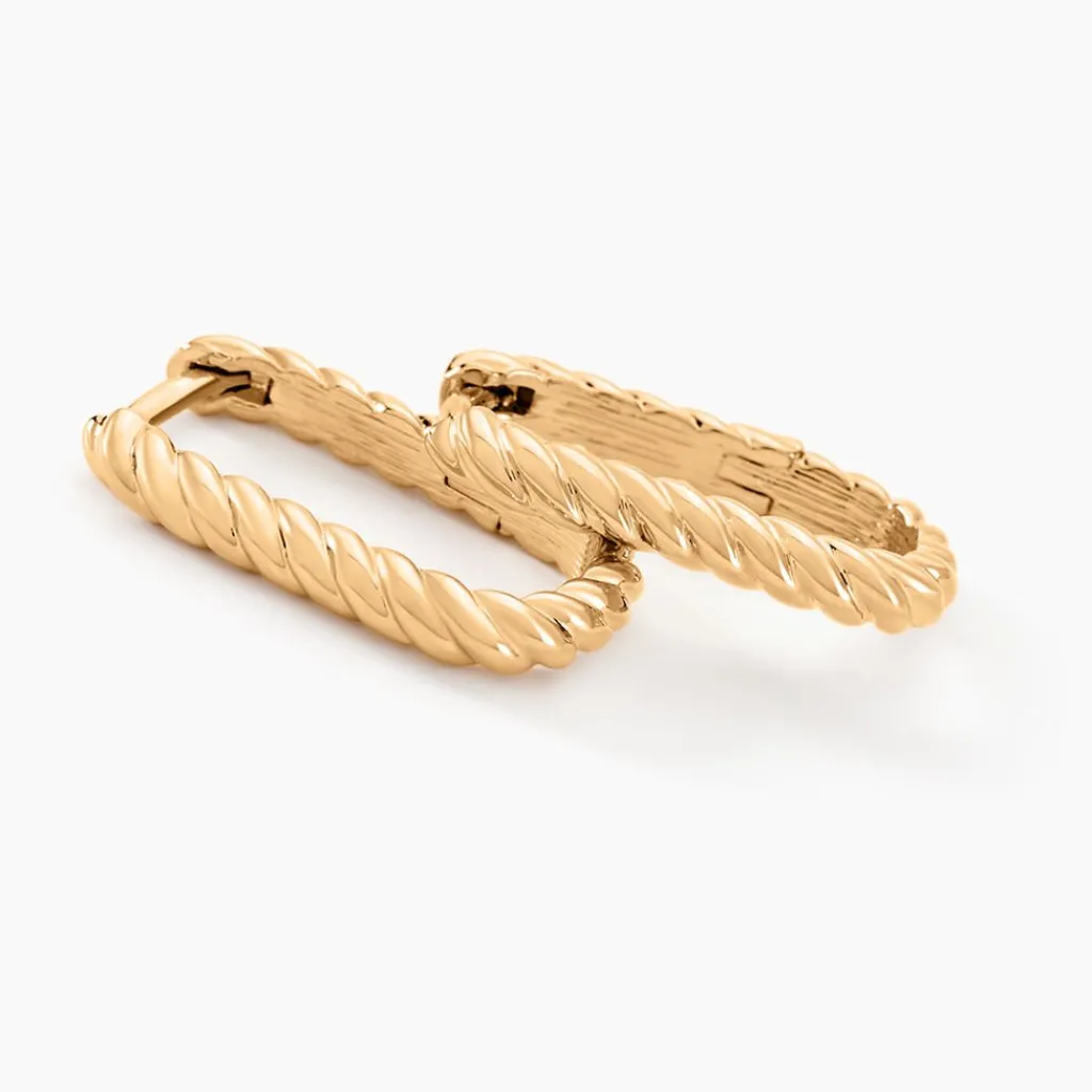 Histoire d'Or Créoles Hari plaqué or jaune Outlet