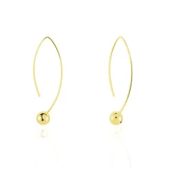 Histoire d'Or Créoles Helle Amande Or Jaune New