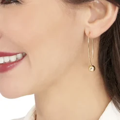 Histoire d'Or Créoles Helle Amande Or Jaune Hot