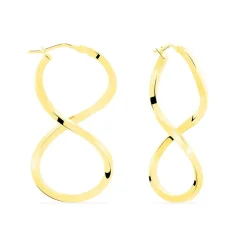 Histoire d'Or Créoles Helmine Or Jaune Sale