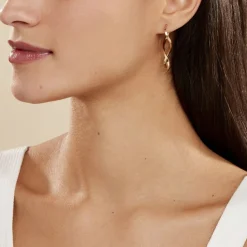 Histoire d'Or Créoles Helmine Or Jaune Sale