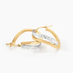 Histoire d'Or Créoles Hepsie Or Bicolore Hot