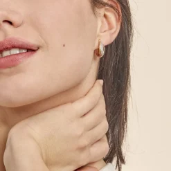 Histoire d'Or Créoles Hermande Or Tricolore Best