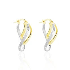 Histoire d'Or Créoles Holly Or Bicolore Sale