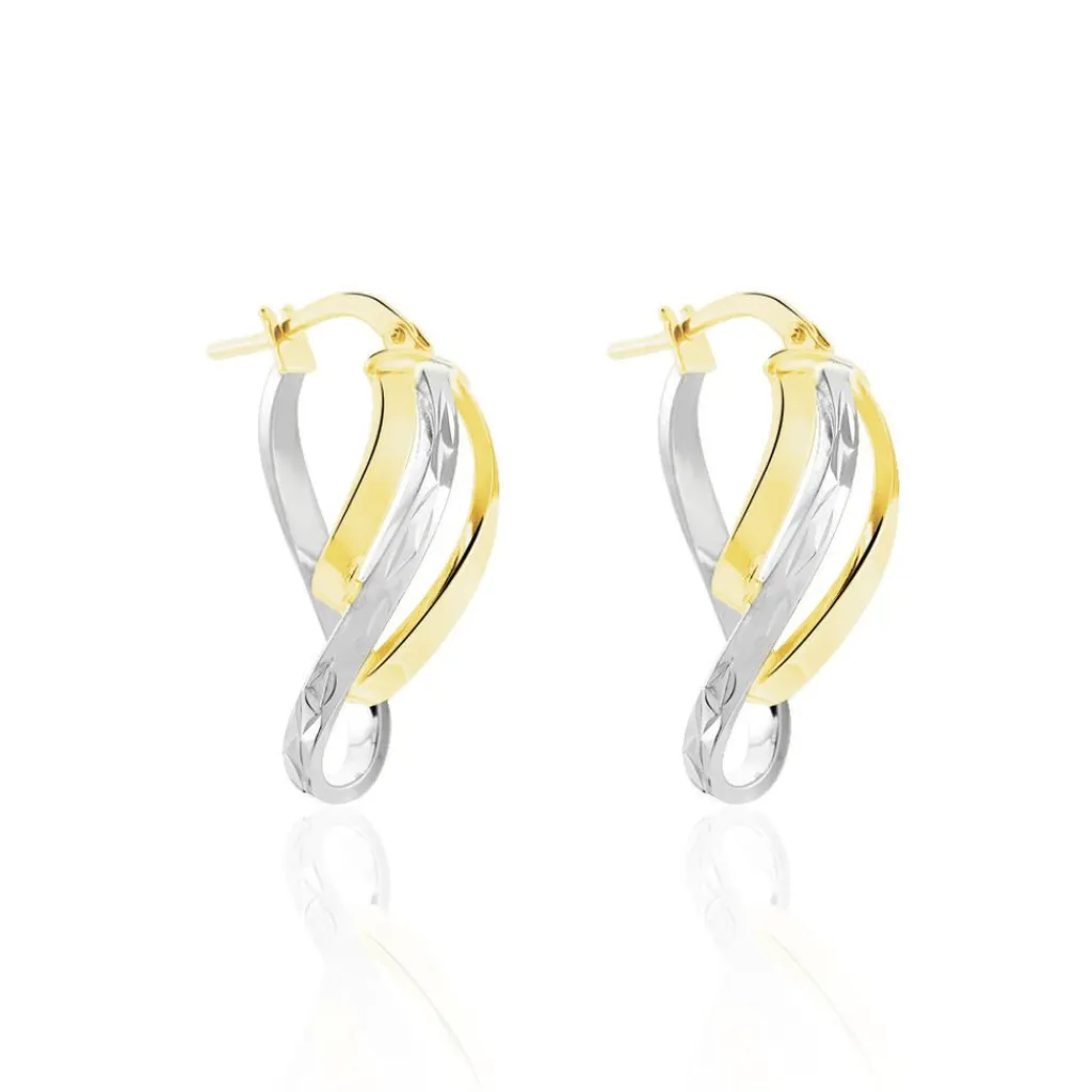 Histoire d'Or Créoles Holly Or Bicolore Sale