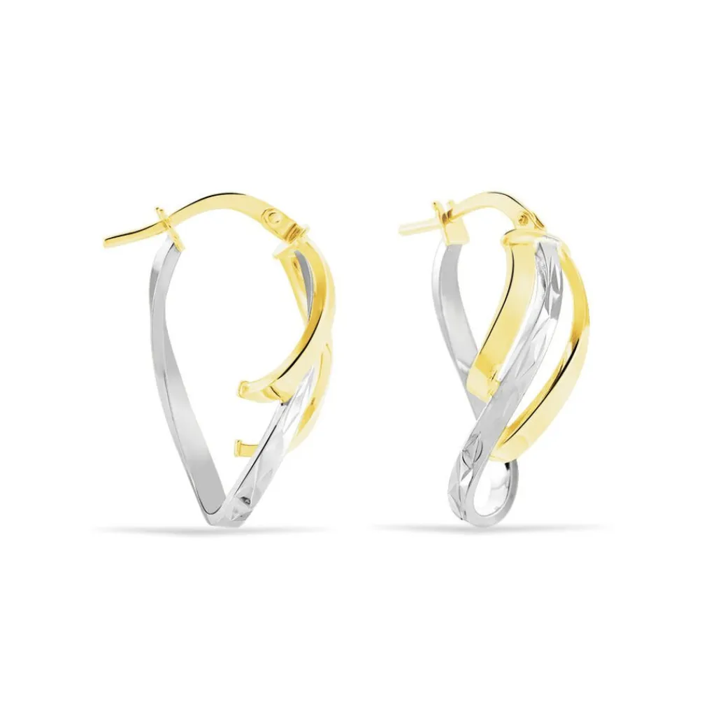 Histoire d'Or Créoles Holly Or Bicolore Sale