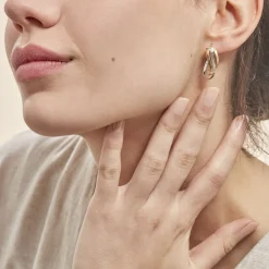 Histoire d'Or Créoles Holly Or Bicolore Sale