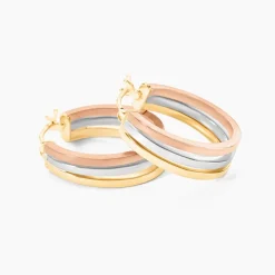 Histoire d'Or Créoles Iba Or Tricolore Hot