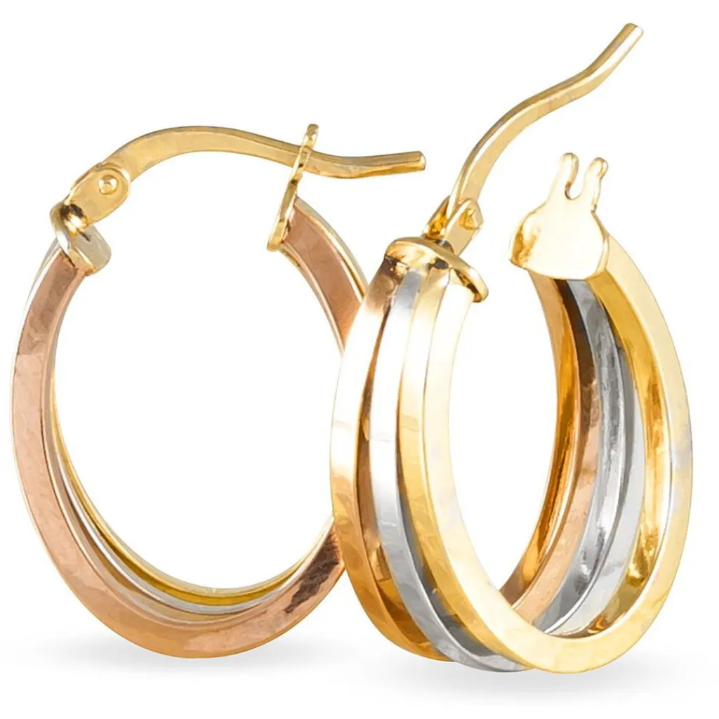 Histoire d'Or Créoles Iba Or Tricolore Hot