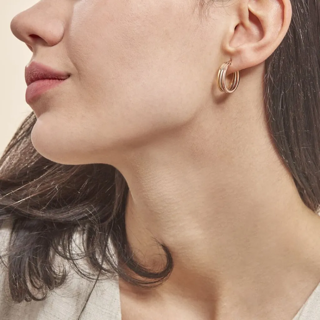 Histoire d'Or Créoles Iba Or Tricolore Hot