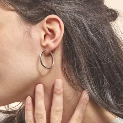 Histoire d'Or Créoles Ilana or blanc Hot