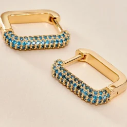 Histoire d'Or Créoles Ileen Plaqué Or Jaune Autres Pierres Online