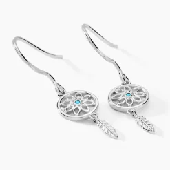 Histoire d'Or Créoles Islene Argent Blanc Oxyde De Zirconium Discount