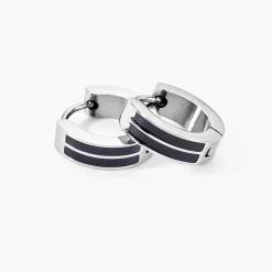 JOURDAN Créoles Homme Tilos Acier Blanc New