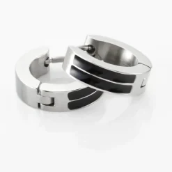 JOURDAN Créoles Homme Tilos Acier Blanc New