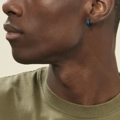 JOURDAN Créoles Tilos acier bleu Sale