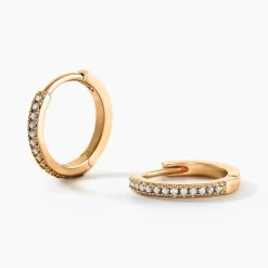 Histoire d'Or Créoles Kalinda Plaqué Or Jaune Oxyde De Zirconium Online