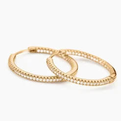 Histoire d'Or Créoles Karolina Rondes Plaqué Or Jaune Oxyde De Zirconium Online