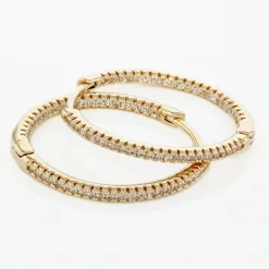 Histoire d'Or Créoles Karolina Rondes Plaqué Or Jaune Oxyde De Zirconium Online