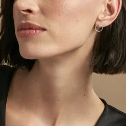 Histoire d'Or Créoles Kip Or Blanc Topaze or blanc topaze bleu sky Clearance