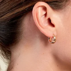 Histoire d'Or Créoles Kurtis Or Jaune New