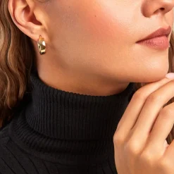 Histoire d'Or Créoles Latonya Or Jaune Sale