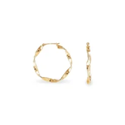 Histoire d'Or Créoles Lenna Torsadée Plaqué Or Jaune Discount