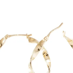 Histoire d'Or Créoles Lenna Torsadée Plaqué Or Jaune Discount