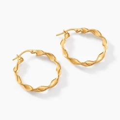 Histoire d'Or Créoles Lexus Or Jaune Sale