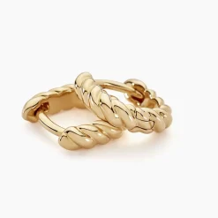 Histoire d'Or Créoles Liah Plaque Or Jaune Sale