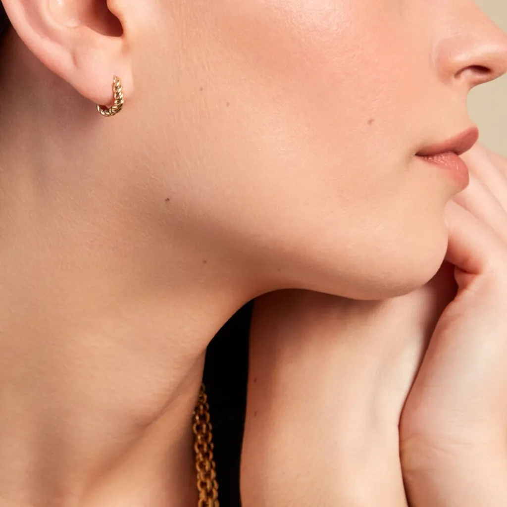 Histoire d'Or Créoles Liah Plaque Or Jaune Sale