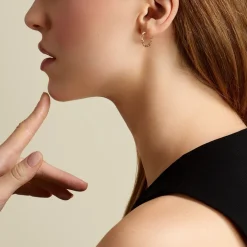 Histoire d'Or Créoles Linka Plaqué Or Jaune Hot