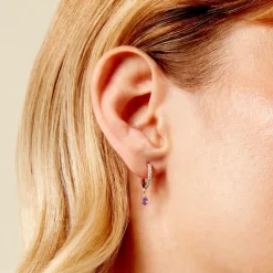 Histoire d'Or Créoles Lisenn Argent Blanc Oxyde De Zirconium Best