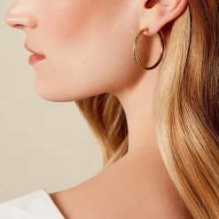 Histoire d'Or Créoles Loanne Acier Doré New