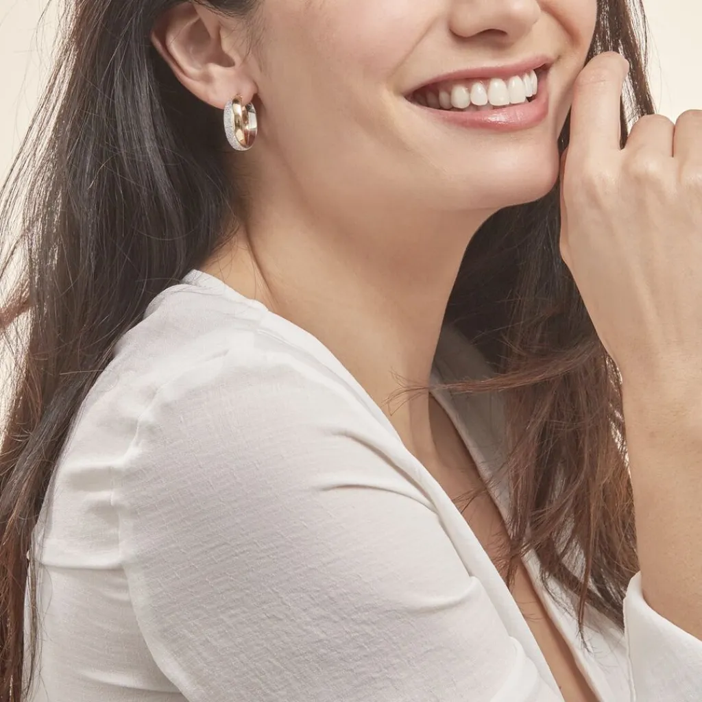 Histoire d'Or Créoles Lolly Or Bicolore Outlet