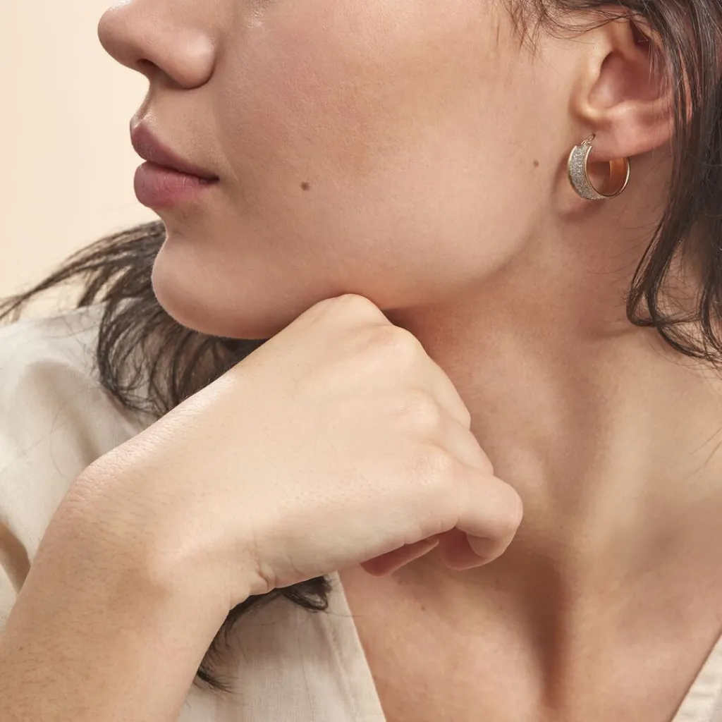 Histoire d'Or Créoles Lolly Or Bicolore Hot