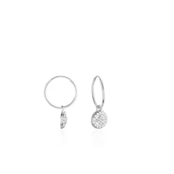 Histoire d'Or Créoles Lulu Or Blanc Oxyde Outlet