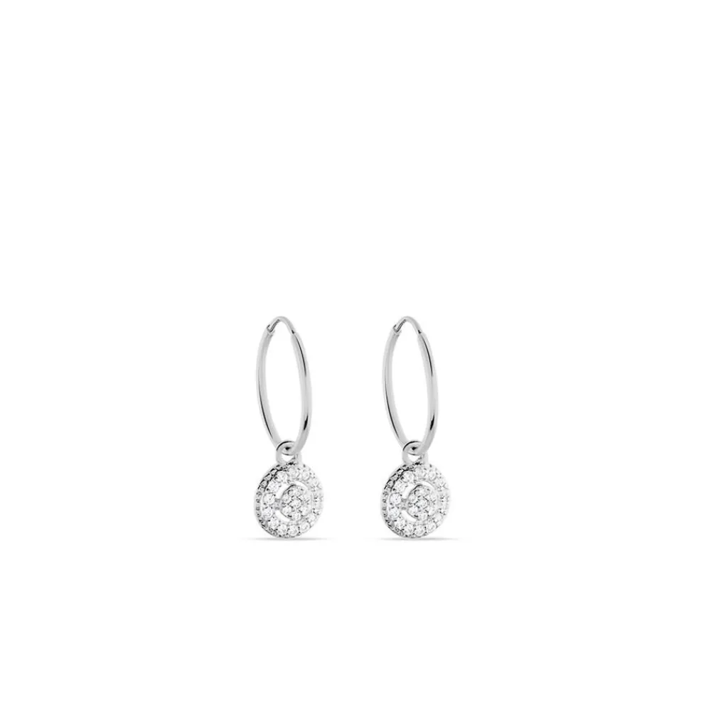 Histoire d'Or Créoles Lulu Or Blanc Oxyde Outlet