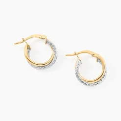 Histoire d'Or Créoles Maelia Or Bicolore