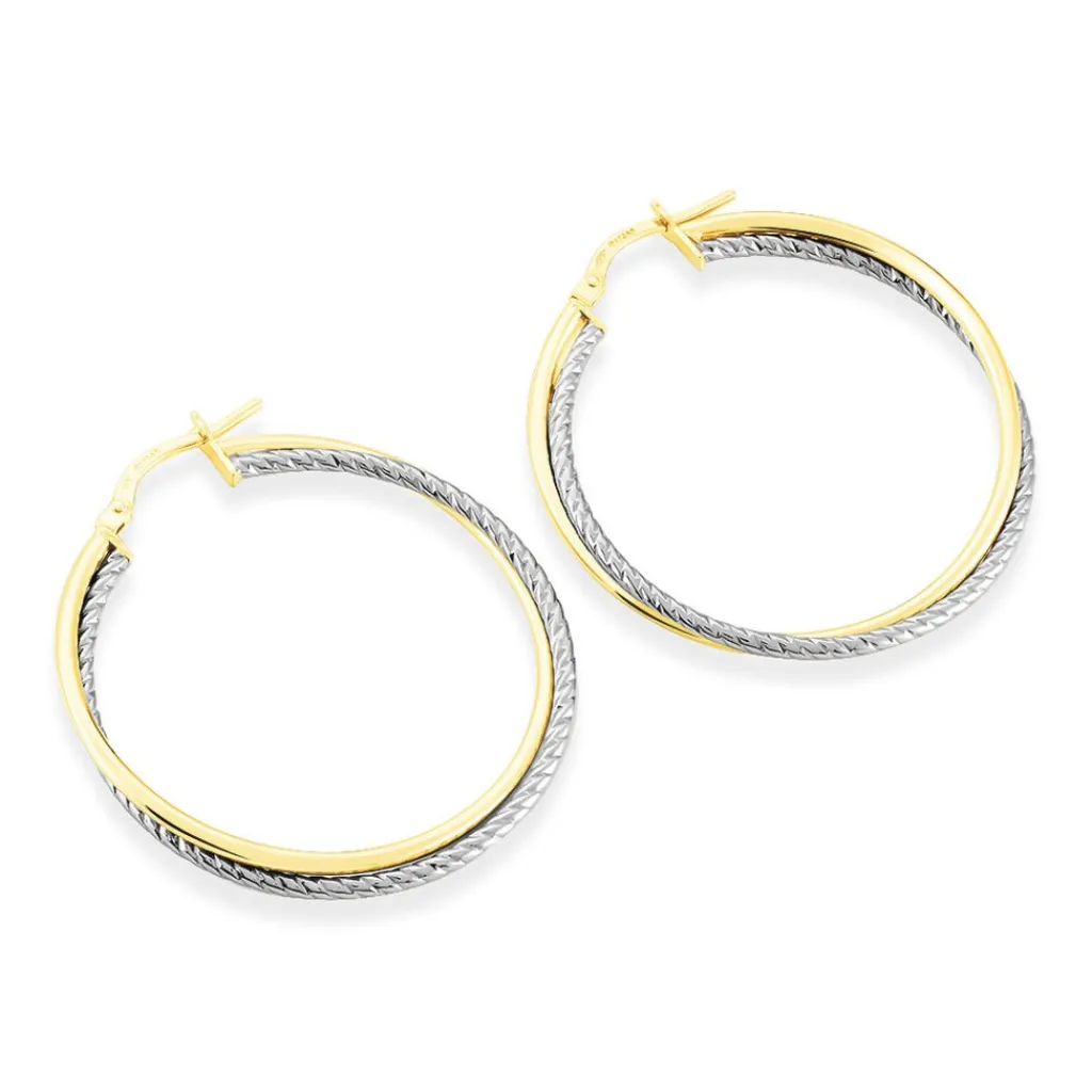 Histoire d'Or Créoles Maelia Or Bicolore Discount