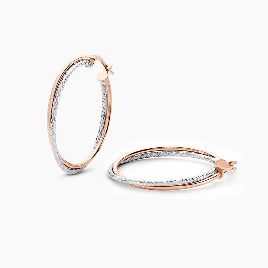 Histoire d'Or Créoles Maelia Or Bicolore Clearance