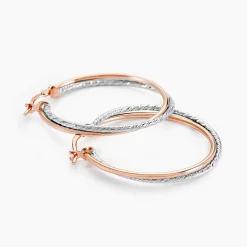 Histoire d'Or Créoles Maelia Or Bicolore Clearance